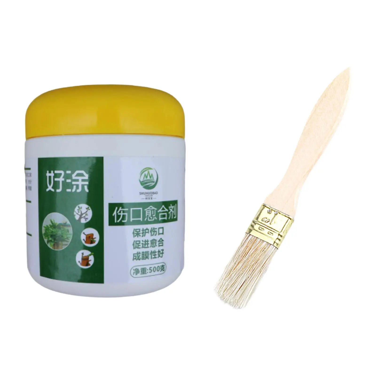 Tree Wound Healing Paste with Brush - Pruning and Grafting Repair Solution