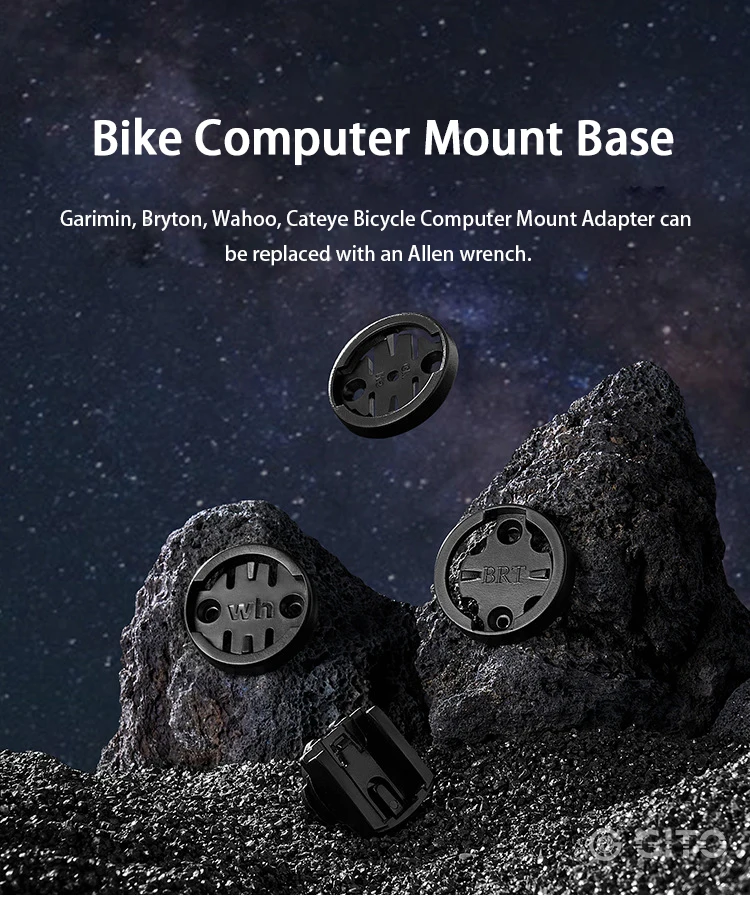 Description Picture 5 of itemBicycle Computer Bracket Mount Fixed Base Repair Parts For Garmin/Bryton/Wahoo Bike GPS Holder Bracket Replacement Accessories