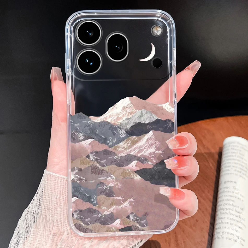 Clear Cool Stars Vibe Shockproof Silicone Phone Case