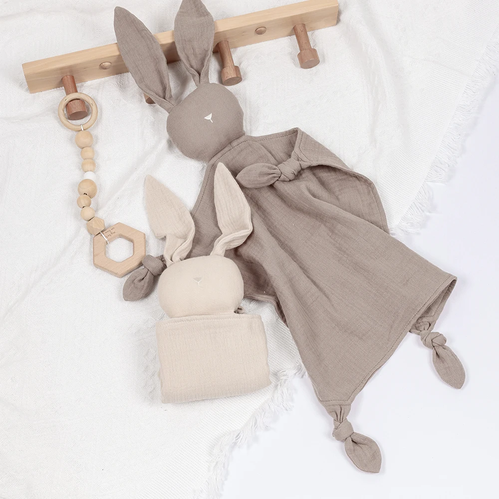 1 Pc Baby Soothing Towel Muslin Baby Comfort Towel Cotton Comforter Blanket Soft Newborn Sleep Toy Soothe Appease baby comforter blanket