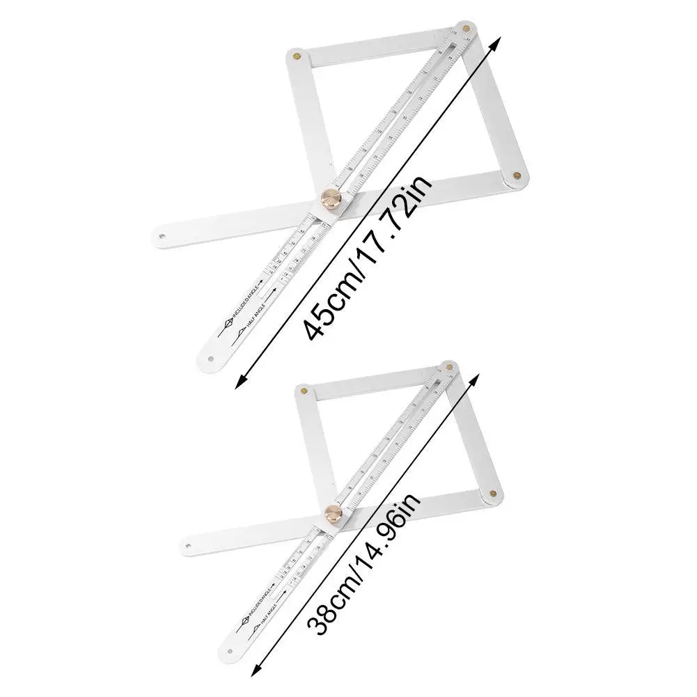 Multifunctional Protractor Corner Angle Finder Tool Square Ruler Protractor Woodworking Building Measuring Angle Square Tool
