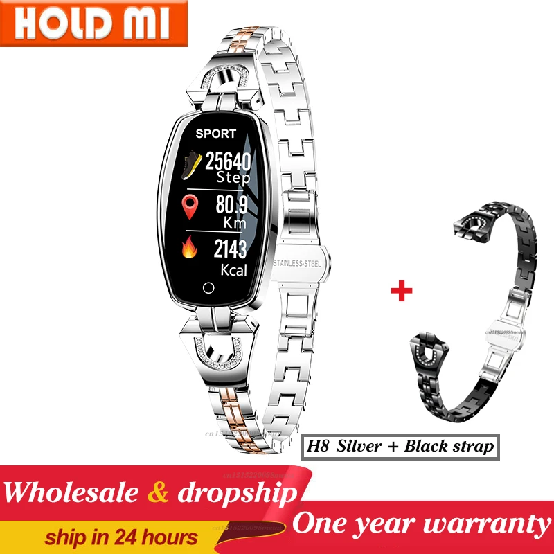 2021 H8 and H8 pro Women Smartwatch Heart Rate Monitor Blood Pressure Smart watch Band  Fitness Tracker lady bracelet Wristband 