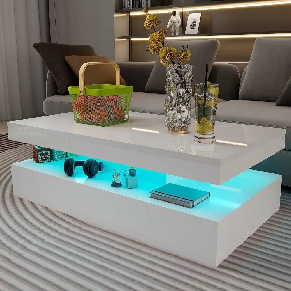 White LED Coffee Table 1