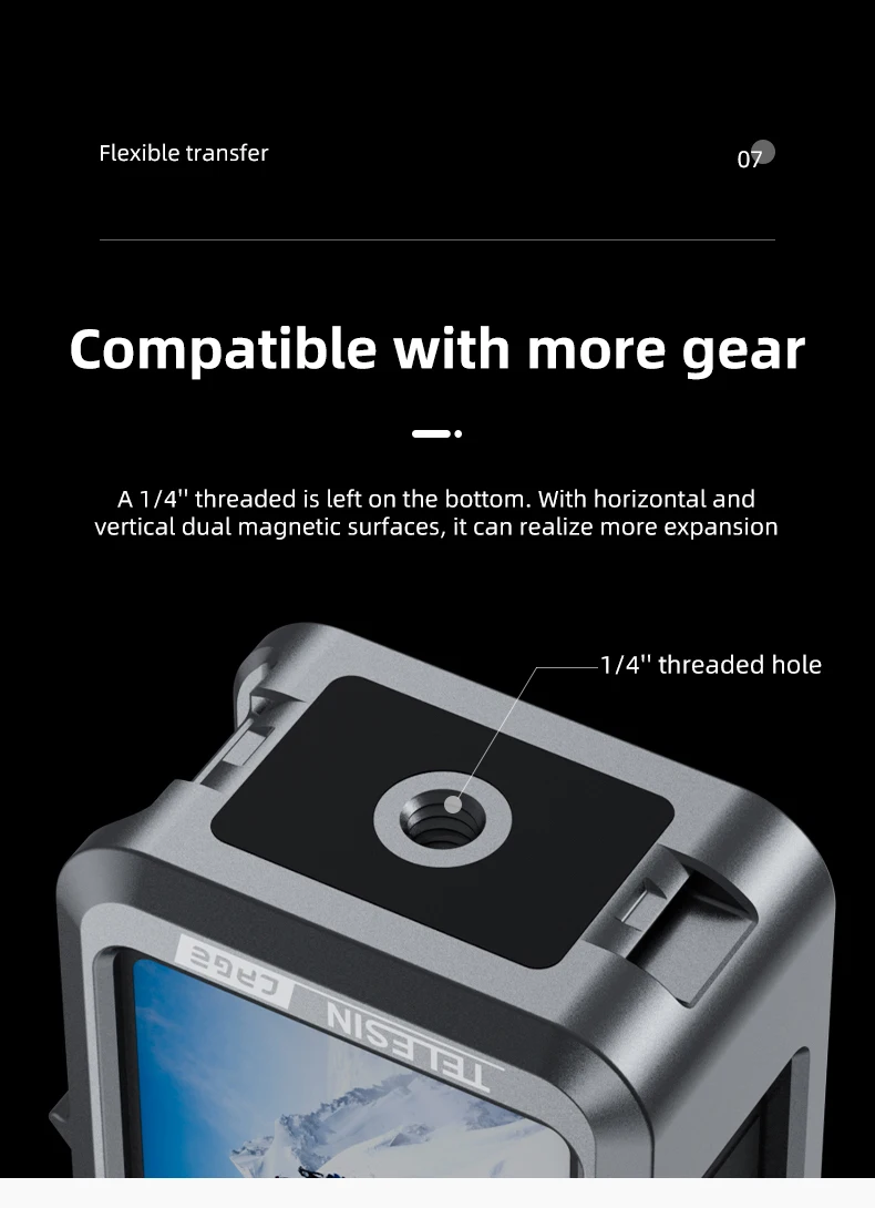 Aluminium Alloy Frame Protective Case For OSMO Action 3 4 Shoot Vertically Prot