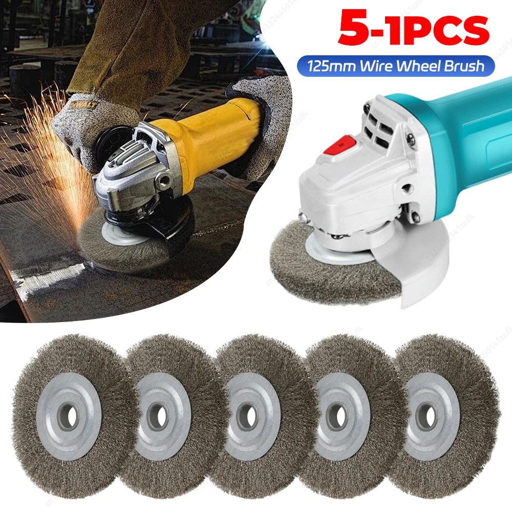 1-5pcs 6inch Stainless Steel Wire Wheel Brush For Bench Grinder Abrasive Polishing Cleaning Paints Tools Abrasive Tools Parts Po