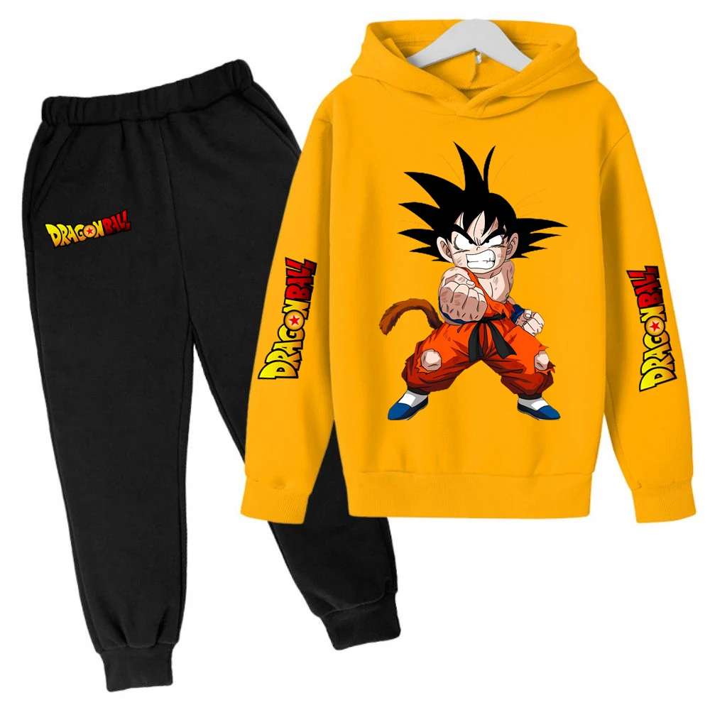 

Модный детский костюм с капюшоном Dragon Ball Z, одежда Kawaii Goku для мальчиков, Размеры 100-160, топы в стиле аниме Харадзюку, зимняя одежда для мальчиков
