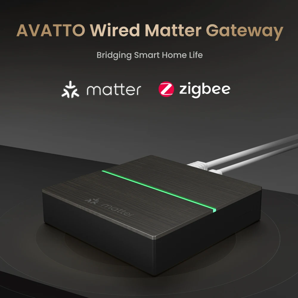 AVATTO Matter Zigbee Gateway Hub Smart Home Bridge Thread Gateway Support Voice Control For Homekit Smartthings Google Alexa