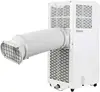 Portable Air Conditioner 5000-BTU DOE (115-Volt) White Vented, Remote control, Cools 150-sq ft, 24 Hour Timer, 3-modes (Cooling, 5