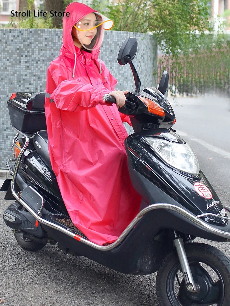 Chubasquero Moto Poncho ZHANGZONGRopa Impermeable Ligera con Capucha,  Impermeable translúcido para Mujer, para Ciclismo al Aire Libre, Talla  única7.30(Color:B) : .es: Moda