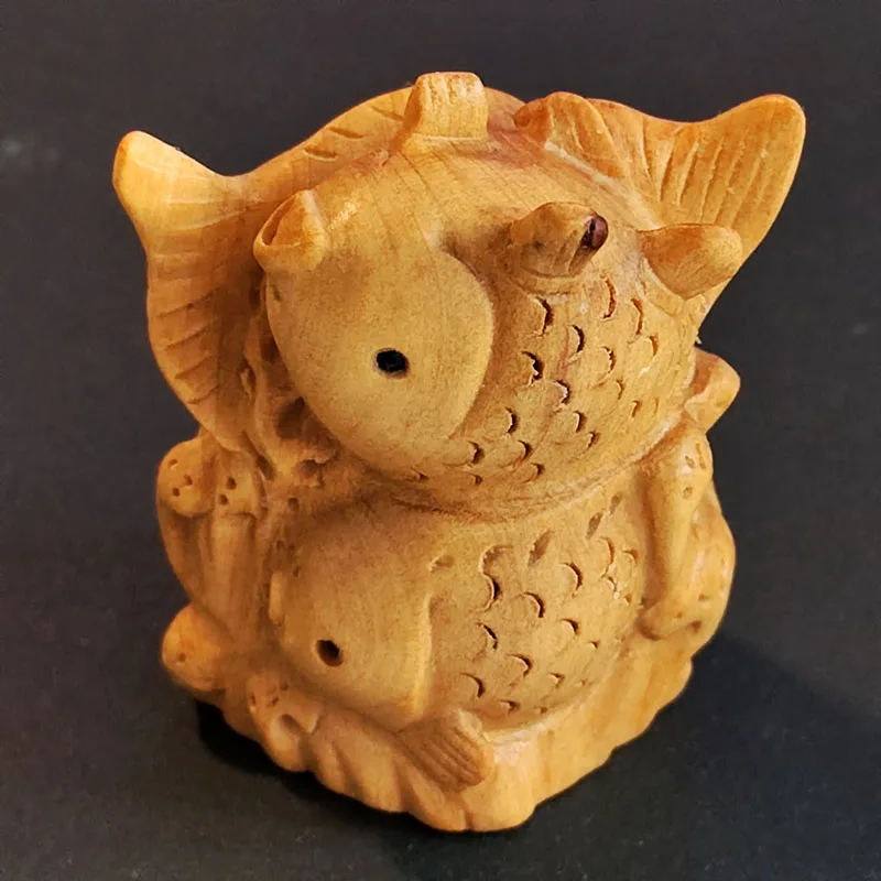 

Q4926 - 2 "Статуэтка Netsuke из бокса ручной резки-Привлекательная рыба