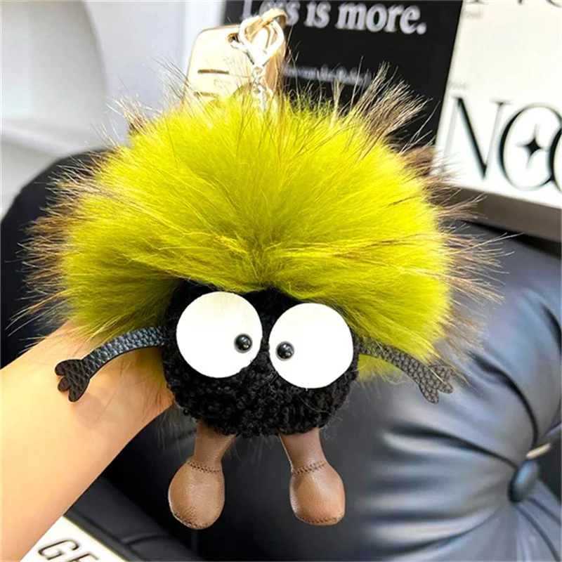 

Large Size 15CM Real Raccoon Fur Fur Ball Key Chain Natural Raccoon Fur Small Briquettes Key Chain Ring Pendant Feminine Charm