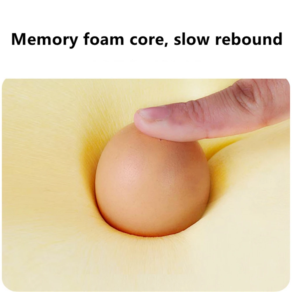 Sleeping Support Lumbar Cushion Memory Foam Lumbar Pillow Pregnant Women Bed Sleeping Lumbar Back Pain Support Cushion Gray Blue - Image 6