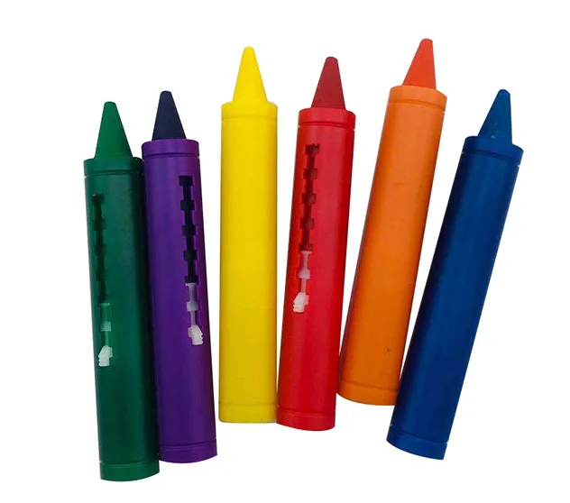 6 pièces créatif bébé couleur Crayons salle de bain lavage couleur Graffiti  stylo enfants dessin Crayons bain jouet éducatif papeterie - AliExpress