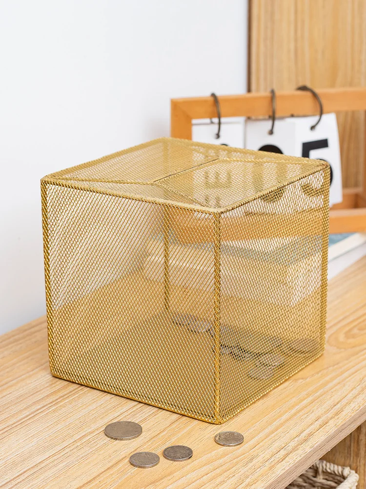 Money Box Moneybox 365 Days Saving Schedule Piggy Bank Rosegold Transparent Can't Open Safe Box Saving Box Children's Change Jar 4