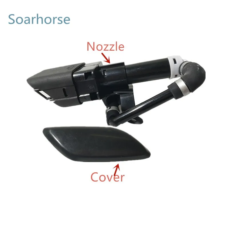For Mazda 6 GH 2008 2009 2010 2011 2012 Front Headlight Washer Spray Nozzle Pump Actuator & Cover Cap