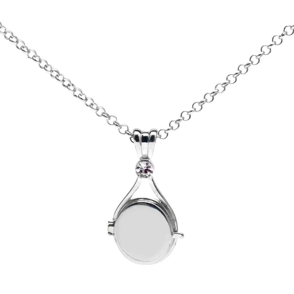 Necklace Pendant Anime Necklace Game Necklace H2O Red Sand Imprint Shell Necklace with Adjustable Flip Cover Fashion Women's Diamond Pendant Necklace