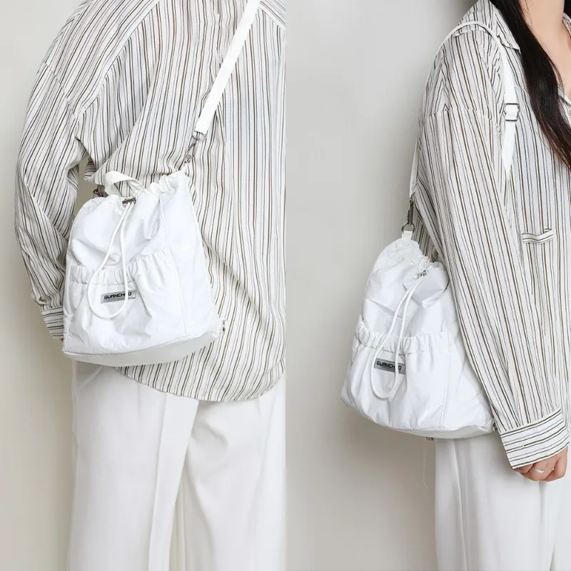 White Bag Multifunctional Bag Korean Casual Crossbody Bag Shopping Small Backpack Cute Mini Backpack