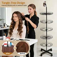 Support à tresses pour coiffeurs, 140 crochets, réglable en hauteur, pour extensions capillaires, pour salon et domicile ﻿ 2