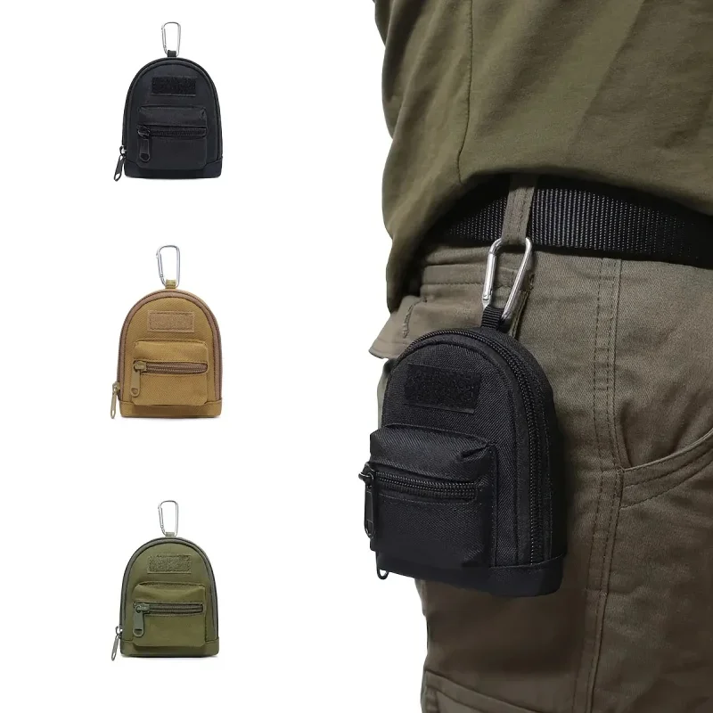 Mini-Taillen-Kopfhörertasche – Outdoor-Sport, Laufen, lässig, Schlüsselhalter, Münzen-Essentials-Organizer – Detail 1