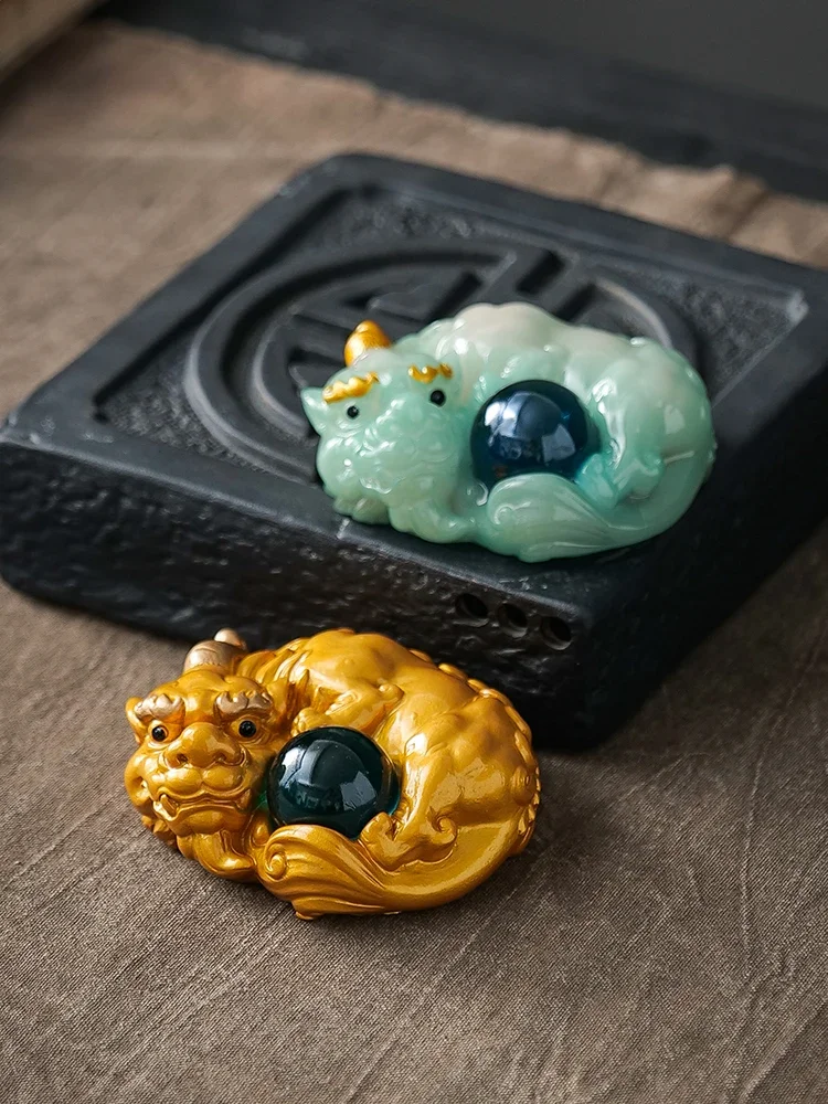 Color-changing Tea Pet Pixiu Resin Decoration Tea Table Accessory