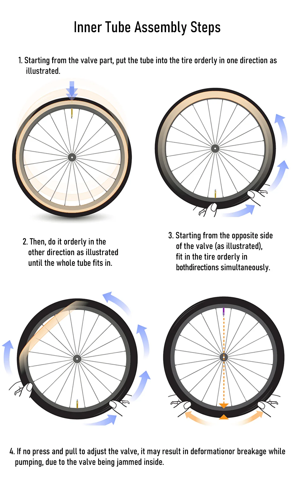 ThinkRider Ultraleichter Fahrradschlauch 700 x 18 25 28 32 Rennrad MTB Fahrrad TPU Material Reifen 65 mm Länge Französisches Ventil Superleicht – Detail 14