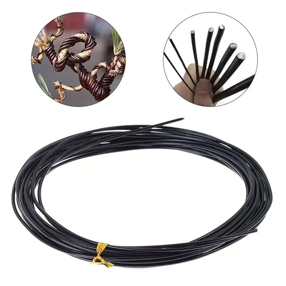 5 m bonsai Line plant support anodized aluminum Bonsai Training Line Plant Shape Garden Accessory 2 Dimensions 3.5/4 mm bonsai wire
