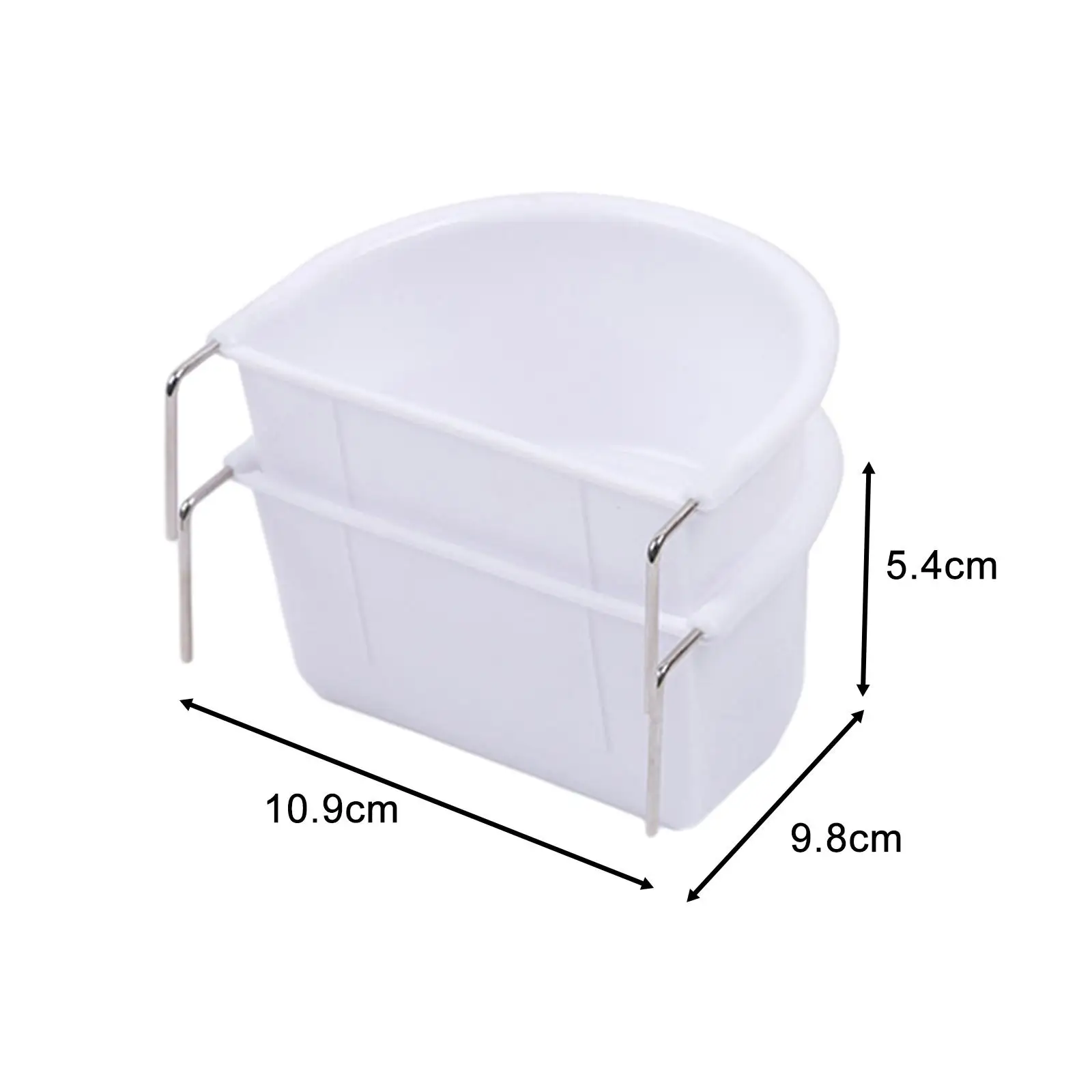 Bird Food Feeding Dish Set - Easy-Install Feeder Bowls