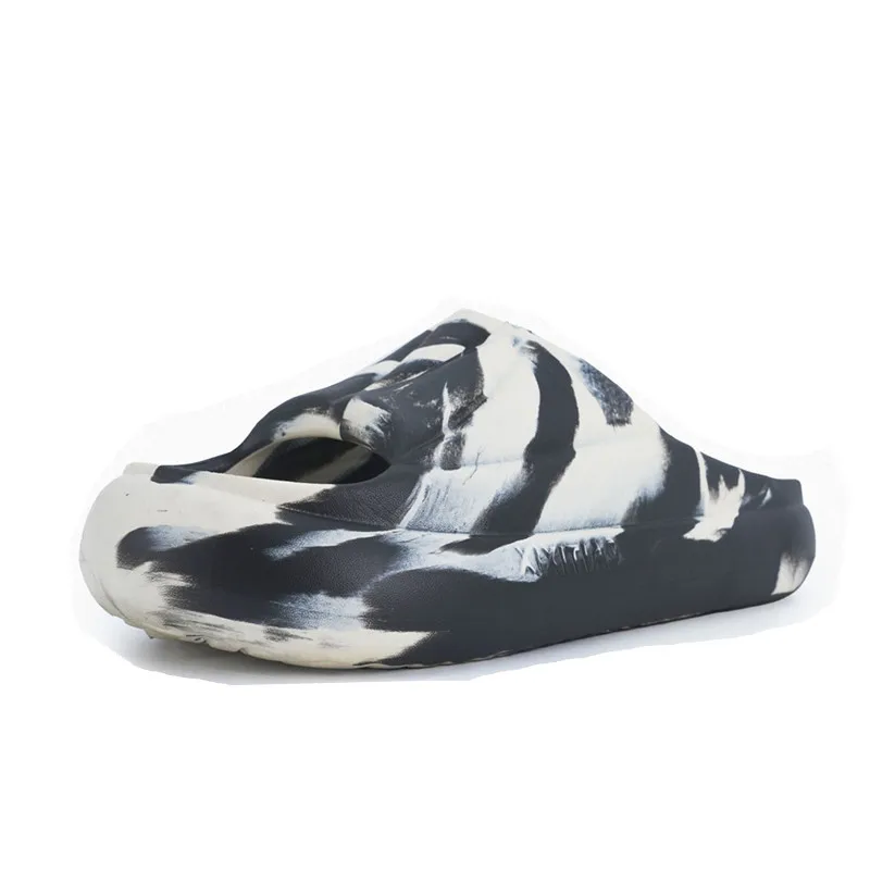 Chinese Ink Painting Slipper Man Women Fashion Black White Sandals 4cm Thick Sole Eva Outside In Summer Sandals Anti Slip Shoes