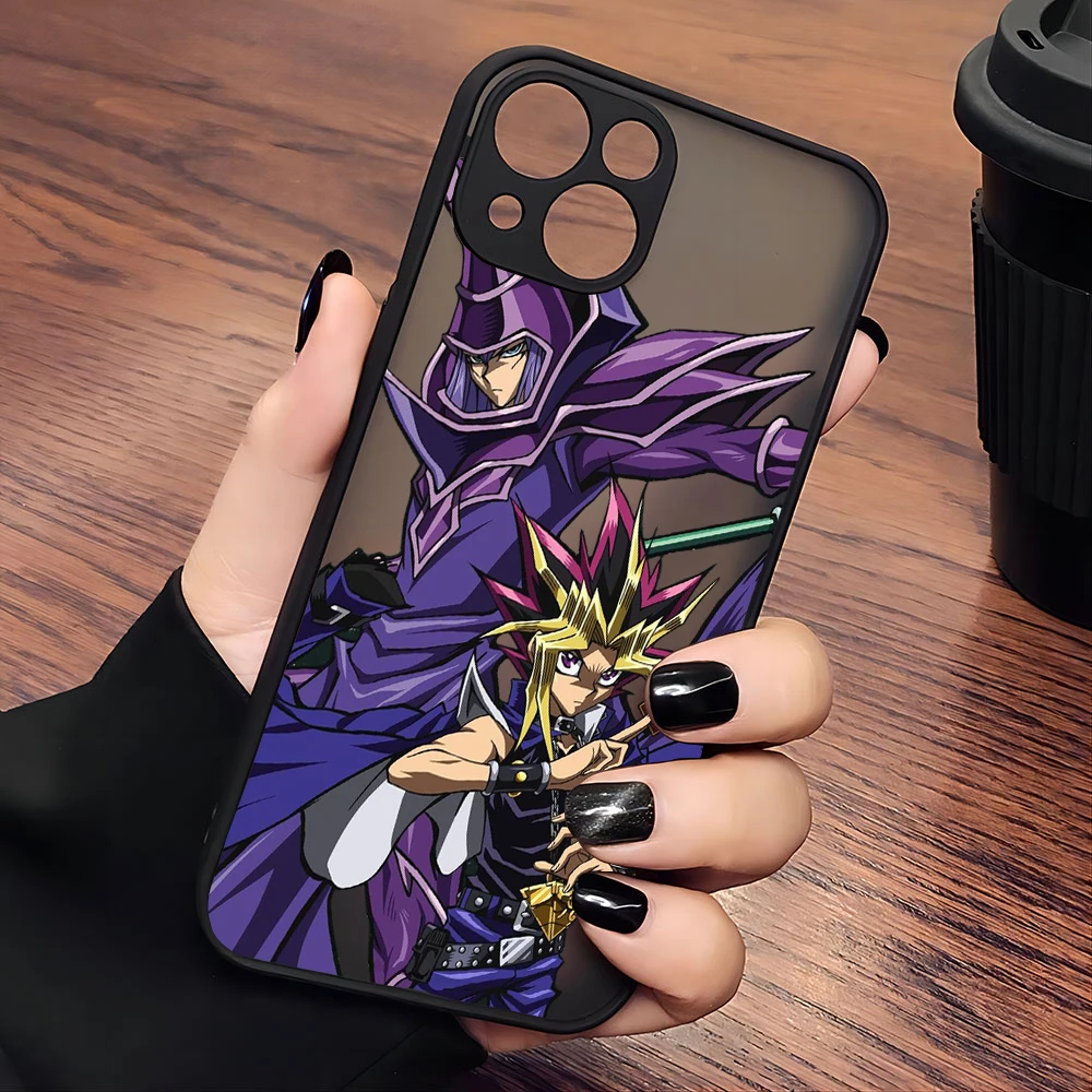thumbnail image 1 of ¡Anime Yu-Gi-Oh! Funda de teléfono para iPhone 16 15 14 13 12 11 Mini Pro Max X XR XSMax 7 8 Plus cubierta trasera transparente mate, 1 of 5