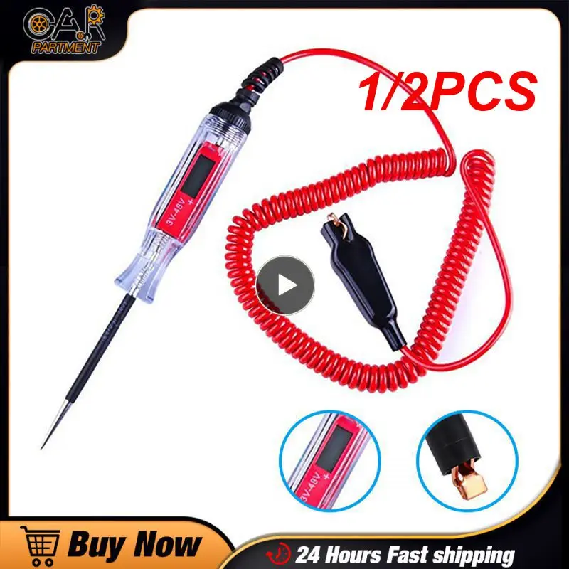 

1/2PCS Automotive Current Tester Auto Circuit Tester Truck DC 6V 12V 24V Auto Circuit Relay Tester Probe Test Pen control for a