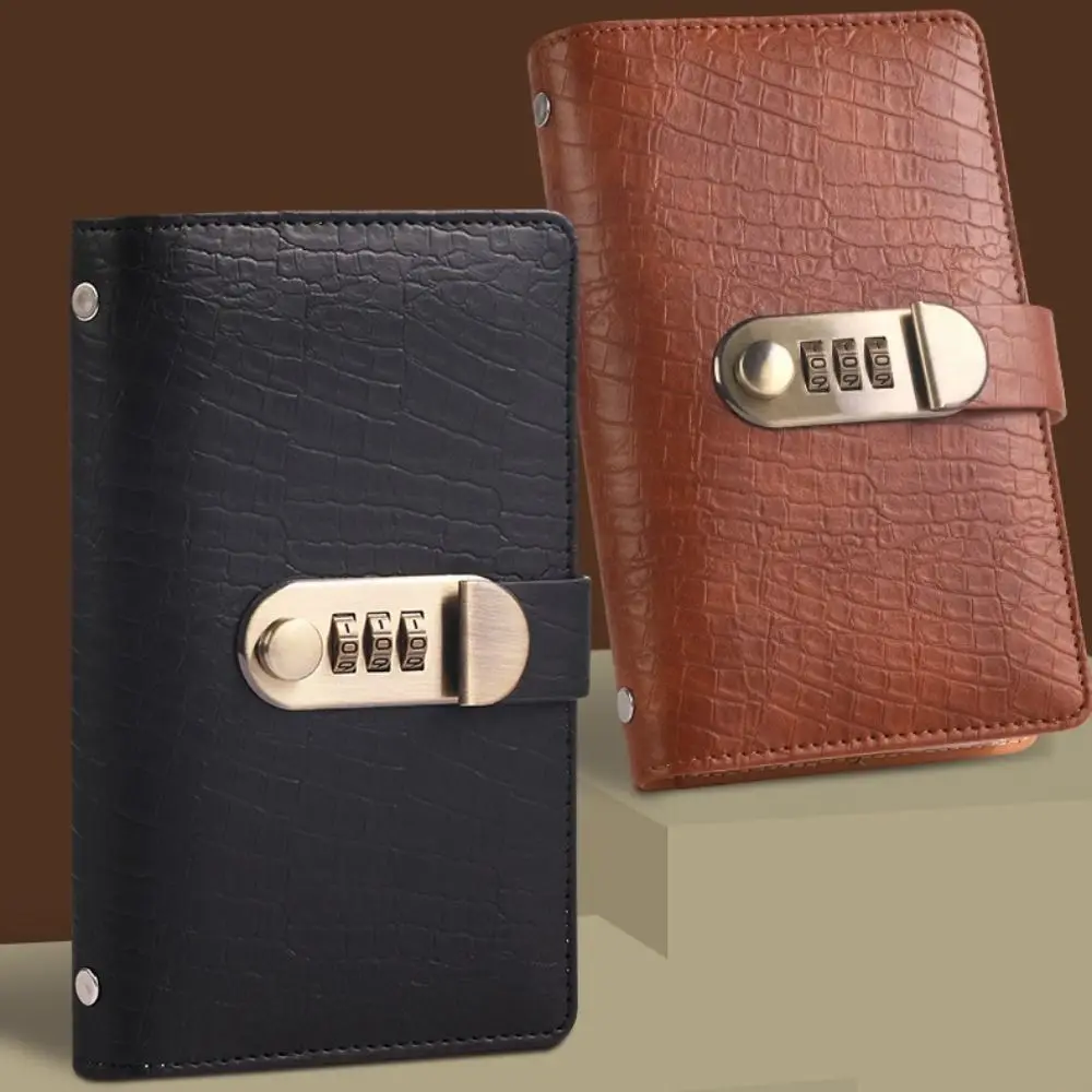PU Envelope Challenge Binder Password Lock Saving Money Notebook Reusable Budget Saving Book Banknote Colletion Booklet 100