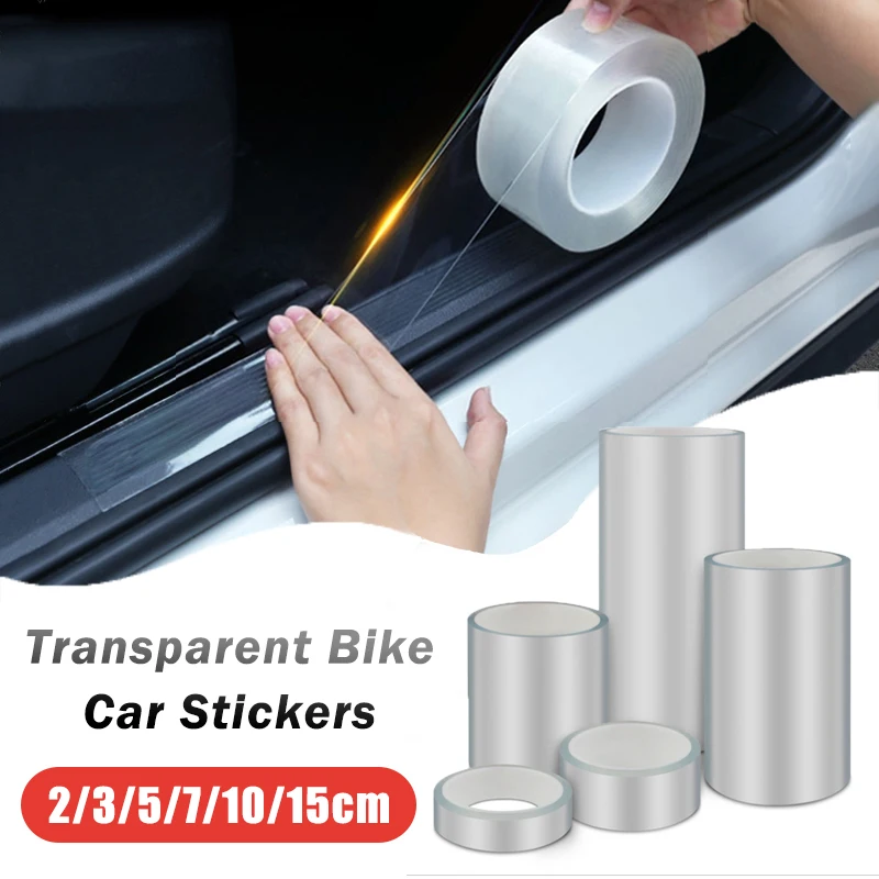 

Car Door Protector Stickers Transparent Bicycle Stickers Tape Bike Frame Protector Cycling Tape Film Auto Sill Anti Scratch Tape
