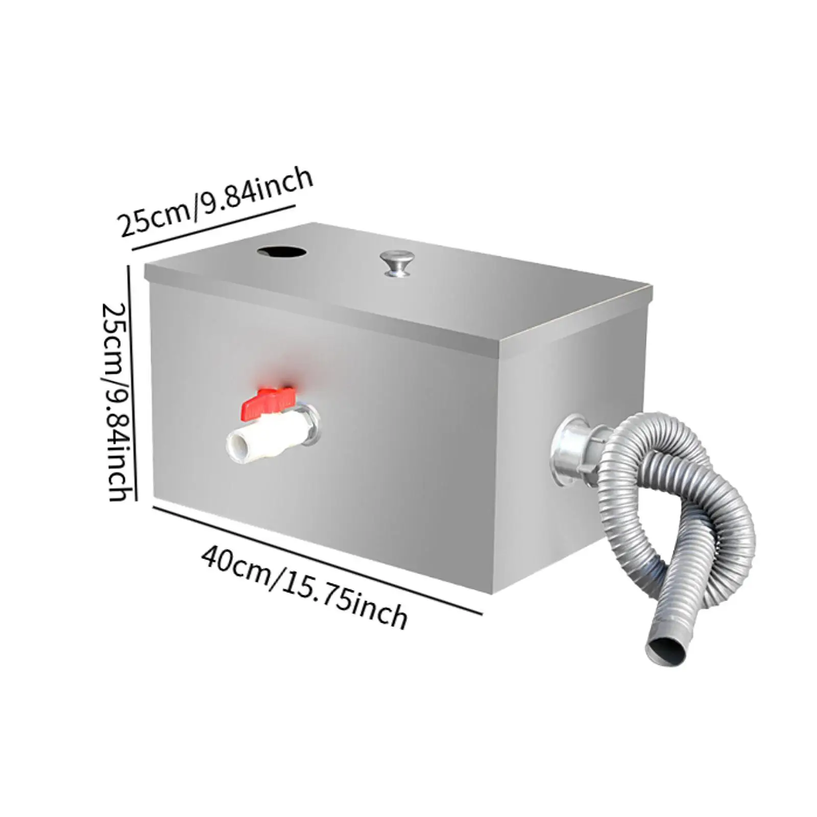 Grease Trap for under Sink Applications, Stainless Steel Waste Water Filter