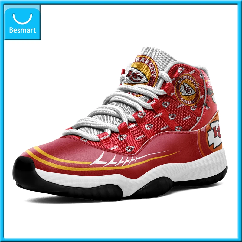 BesmartPrintOnDemandCustomShoesBasketballSneakerKansasCityChiefsCustomPrintingFree