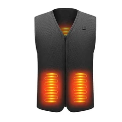 Customizable Heated Vest - New Hot Selling 2024 Edition - 4XL (Black)