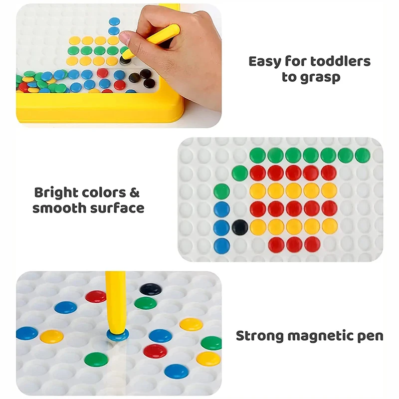 Children Magnetic Drawing Board Toys Large Doodle Board with Magnet Beads and Pen Cute frogs Montessori Gift for Boys and Girls 3