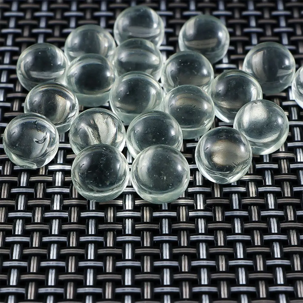 20Pcs/Pack Transparent Solid Marble Glass Balls 10mm 14mm 16mm for Slingshot Shooting & Marble Track & Traditional Marbles Games