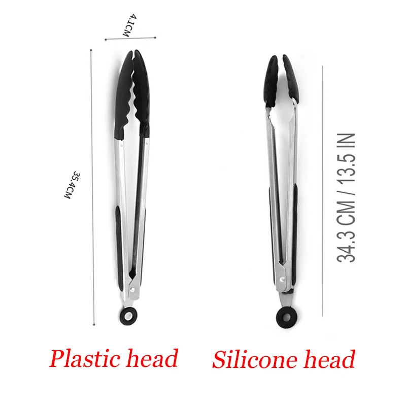 Food Tongs 1PC Stainless Steel BBQ Grilling Salad Cake Dessert Serving food tongs