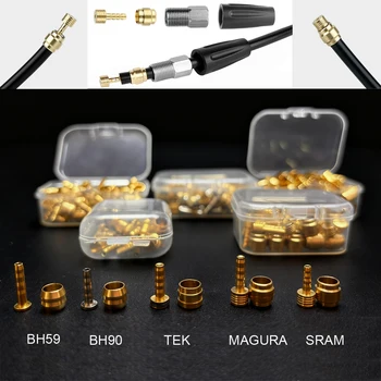 10/20/50pcs Bici Freno A Olio Testa di Oliva Spille Olio Freno A Disco Idraulico Olio Ago kit In Ottone Per Shimano BH90 BH59 MAGura Tek parti