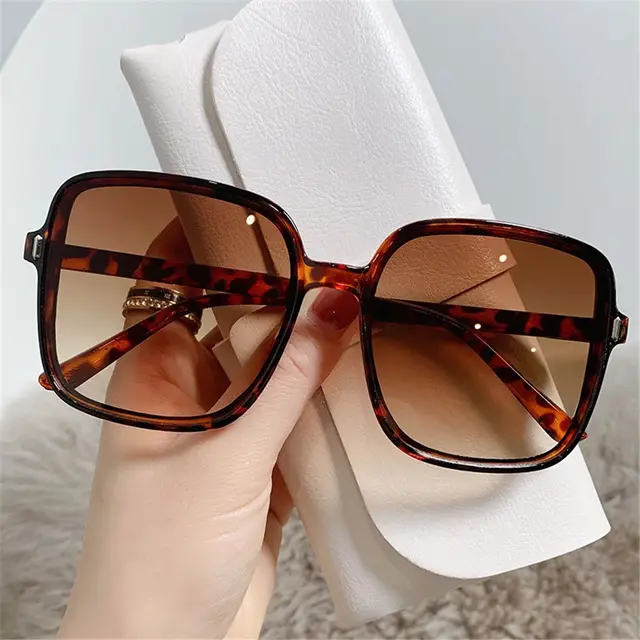 Respzed-Lunettes de soleil carrées vintage de luxe pour femmes, lunettes classiques pour femmes, UV400, grande monture 1