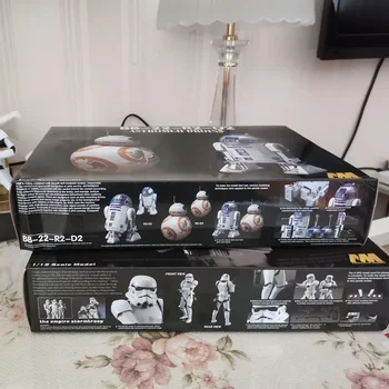 Figure di Star Wars R2-D2 BB8 Robot, Modello Assemblabile Fai-da-Te, Giocattoli da Collezione, Action Figure Cartoon, Giocattoli per Bambini, Regalo di Compleanno