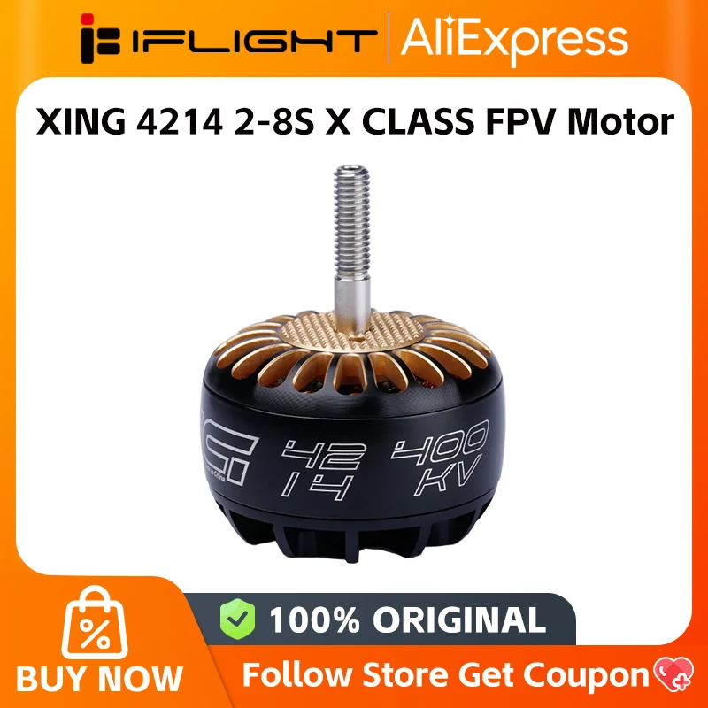IFlight XING 4214 660KV 6S 400KV 8S X-CLASS Brushless Motor for RC Multirotor 15inch 16inch 1 / 2 / 4pcs FPV Drone DIY Parts