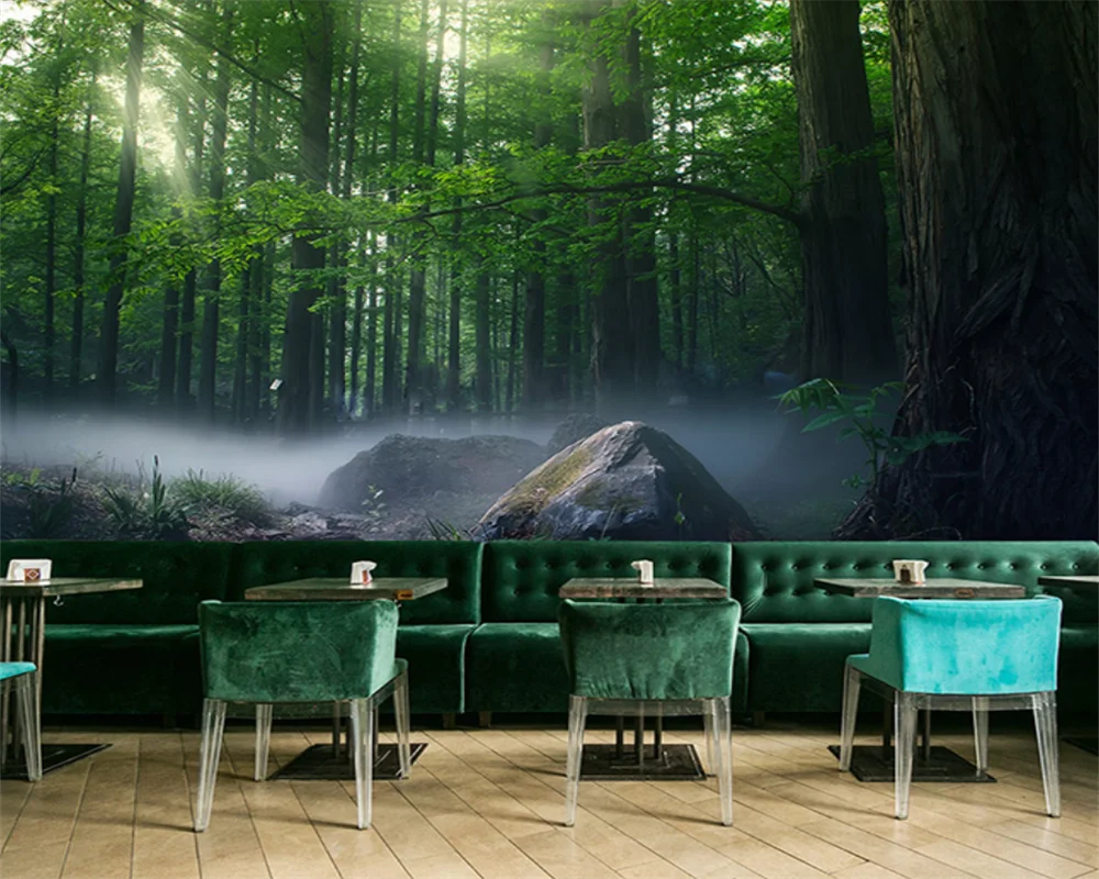 

beibehang Custom modern new bedroom nature scenery sea cave restaurant bedroom hotel background papel de parede wallpaper