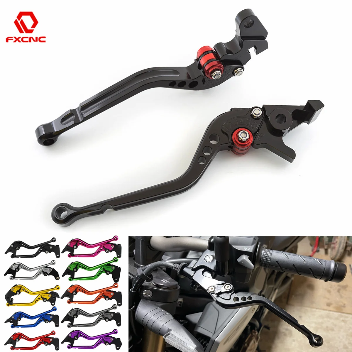 스즈키 DR200S 2015-2020 , DRZ400S 2000-2022 , DRZ400SM 2005-2022 CNC 오토바이 조절 가능한 브레이크 클러치 레버 액세서리