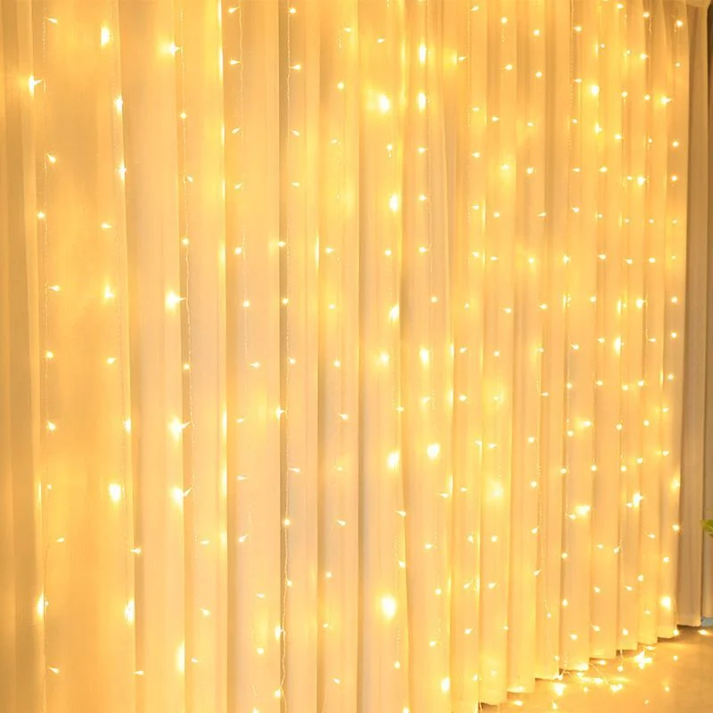 

6x1/6x2/6x3M LED Curtain String Lights Fairy Christmas Lights Garland Outdoor For Wedding New Year Home Garden Party Decoration