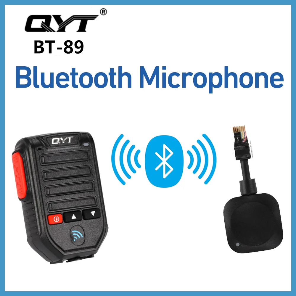 

QYT BT-89 8 Pin беспроводной Bluetooth ручной микрофон с динамиком