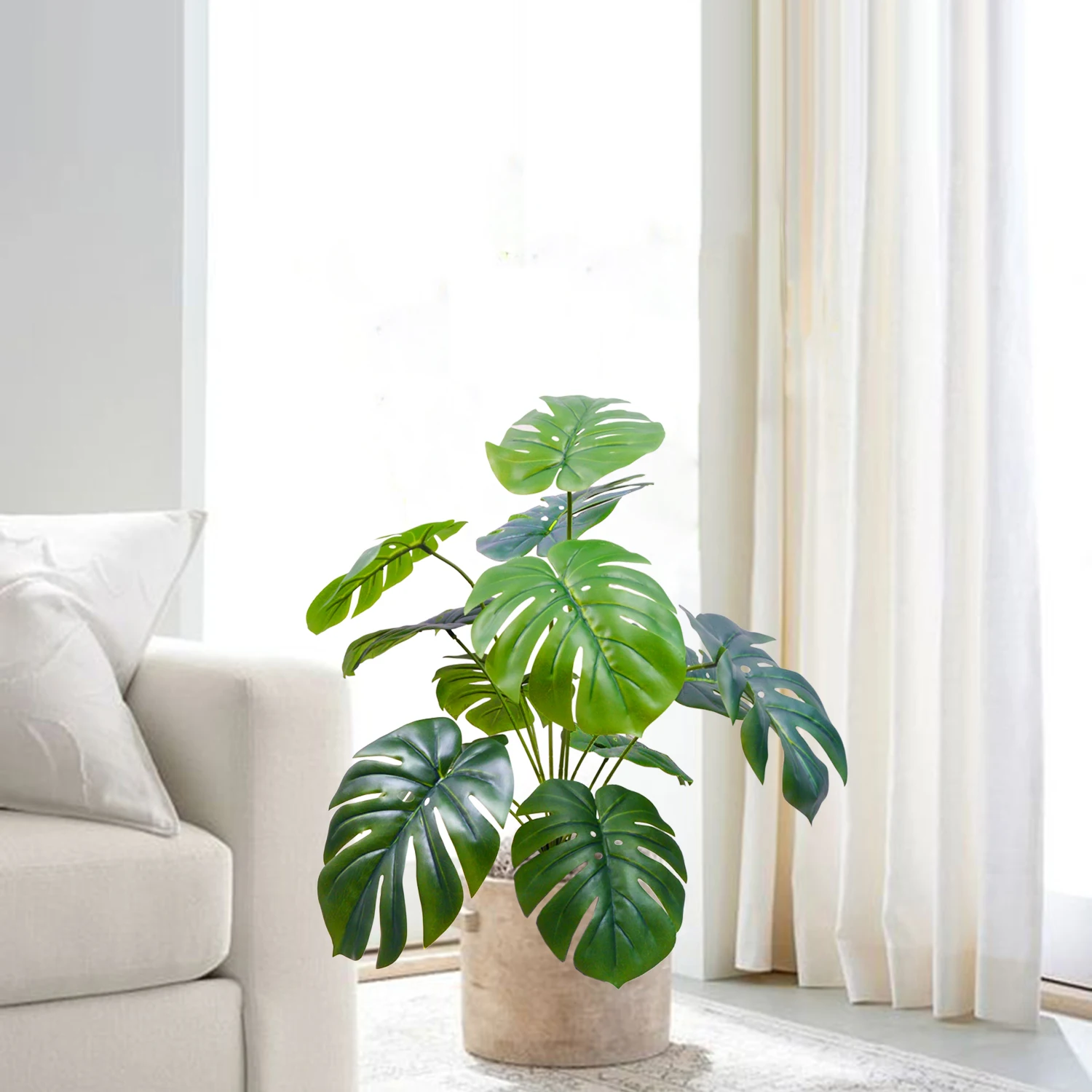 Ornamental Artificial Monstera Plant