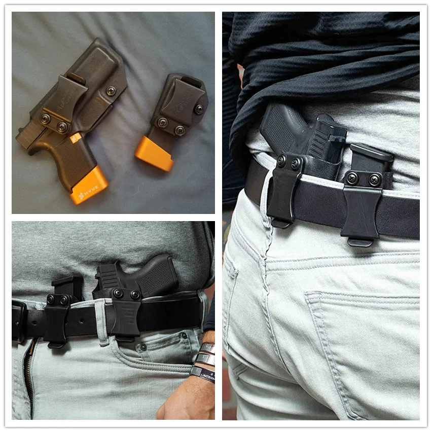 GUN HOLSTER FOR TAURUS PT 92 9mm. IWB LEATHER HOLSTER CONCEAL CARRY