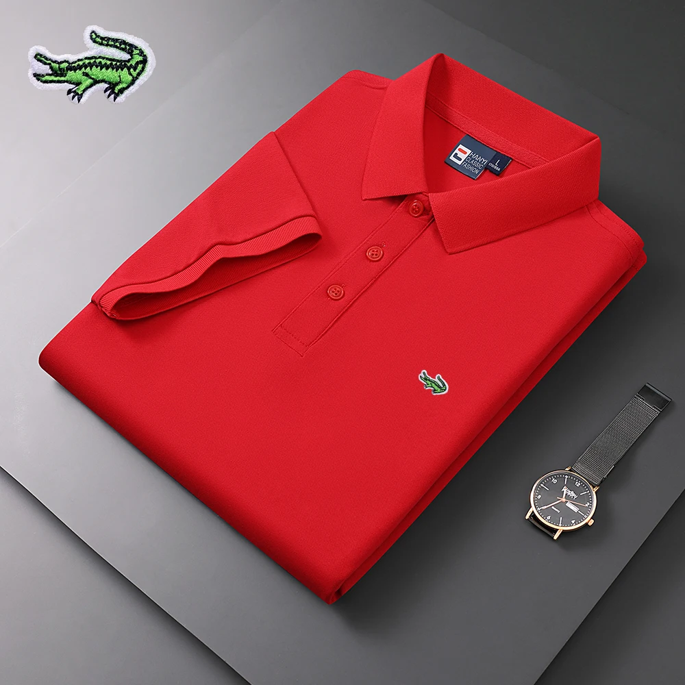 

2023 Embroidery CARTELO Men's Hot Selling Summer New Smart Business Fashion High-Quality Lapel Polo Shirt for Men 90%Cotton