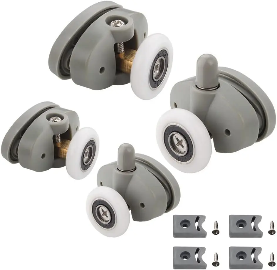 4x Butterfly Single Shower Door Rollers/Runners/Wheels/Pulleys 23mm25mm wheel